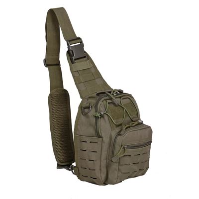 Rucksack LC-B55 LASER MOLLE klein, über eine Schulter, GRÜN