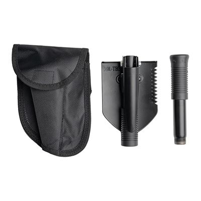 MINI-Schaufel, zusammenklappbar, mit Spaten im Etui, SCHWARZ MIL-TEC® 15525002 2