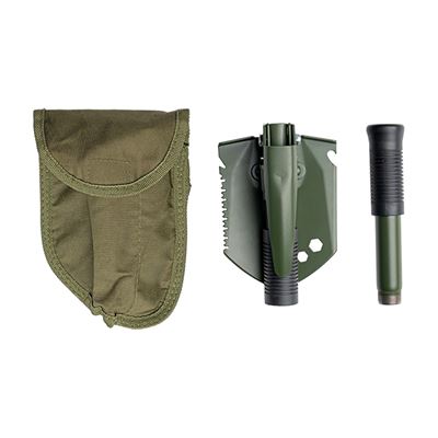 MINI Multifunktionsklappschaufel mit Spaten im Etui GRÜN MIL-TEC® 15525301 2