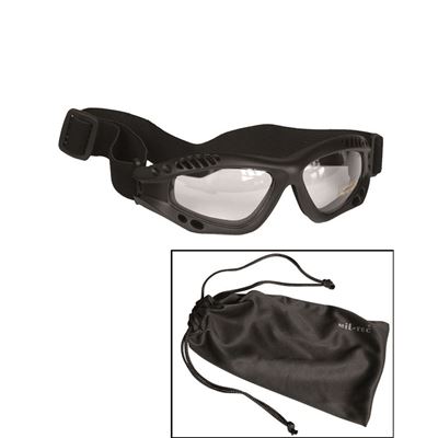 Brille COMMANDO AIR Mil-Tec SCHWARZ KLAR