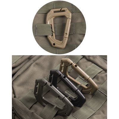 Karabiner MOLLE taktisch 2 St COYOTE