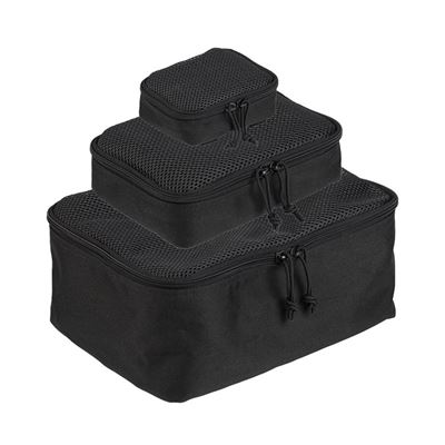 Mesh Pouch 3-er Set SCHWARZ