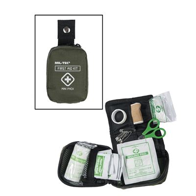 First Aid Kit druk MINI ausgerüstet GRÜN