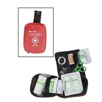 First Aid Kit druk MINI ausgerüstet ROT