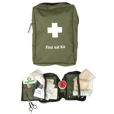 First Aid Kit mit Material groß GRÜN