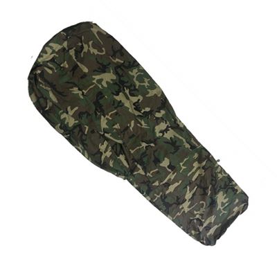 Gebrauchte Schlafsackhülle aus italienischem GORETEX WOODLAND