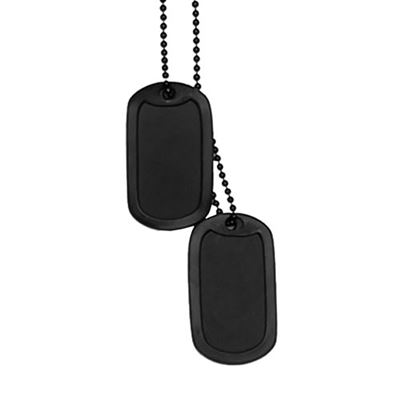 Dog Tags US "DOG TAG" mit Silencer SCHWARZ