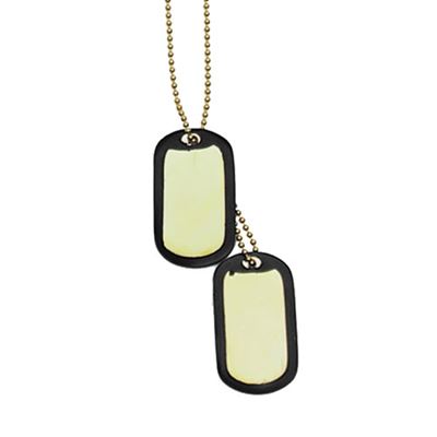 Dog Tags US "DOG TAG" mit Silencer GOLD