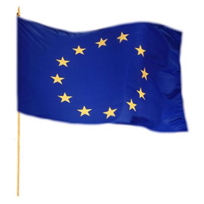 Flagge an Stiel EU