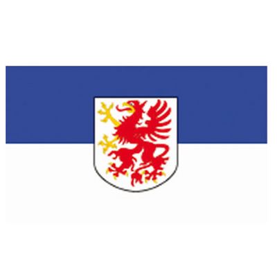 Flagge POMMERN mit Emblem