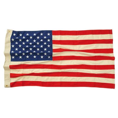 Flagge USA 50 Sterne VINTAGE Baumwolle gestickt 90x150cm
