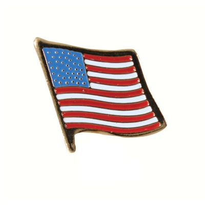 Anstecker Flagge USA GOLD