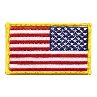 Aufnäher US Flagge bunt revers 5 x 7,5 cm