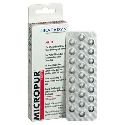 Tablety Katadyn zur Wasserdesinfektion MICROPUR FORTE MF 1T 100 Tabletten