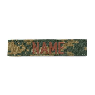 Patch "NAME" VELCRO MARPAT - DIGITAL WOODLAND