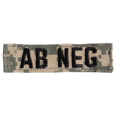 Patch Blutgruppe AB NEG VELCRO ACU DIGITAL