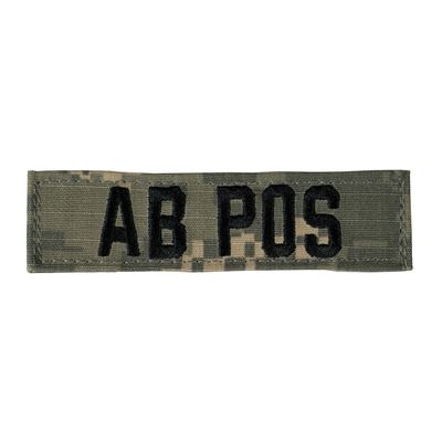 Patch Blutgruppe AB POS VELCRO ACU DIGITAL