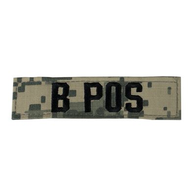 Patch Blutgruppe B POS VELCRO ACU DIGITAL