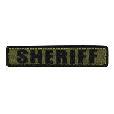 Patch SHERIFF 12,7 x 2,5 cm SCHWARZ