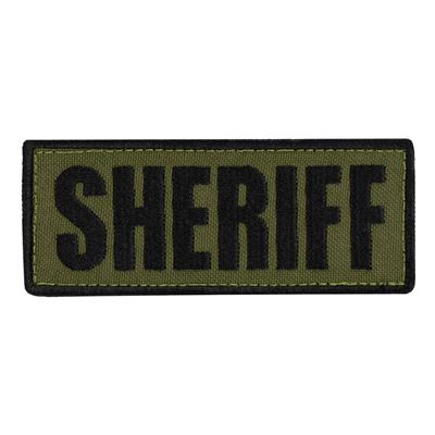 Patch SHERIFF 12,7 x 5 cm SCHWARZ