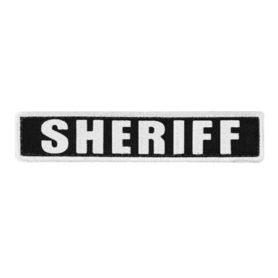 Patch SHERIFF 12,7 x 2,5 cm WEISS