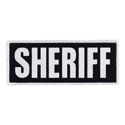 Patch SHERIFF 12,7 x 5 cm WEISS