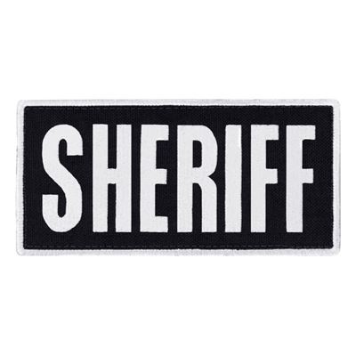 Patch SHERIFF 15,2 x 7,6 cm WEISS