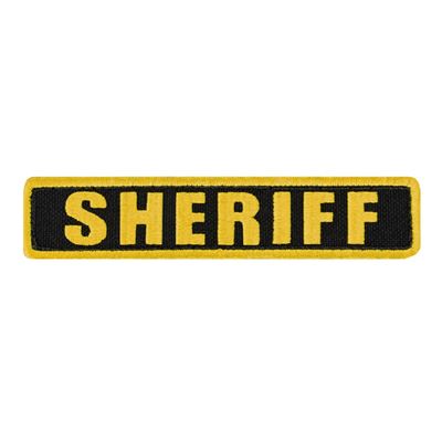 Patch SHERIFF 12,7 x 2,5 cm GELB