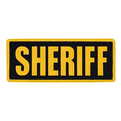 Patch SHERIFF 12,7 x 5 cm GELB