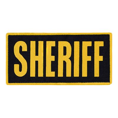 Patch SHERIFF 15,2 x 7,6 cm GELB