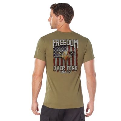 Tshirt FREEDOM OVER FEAR COYOTE