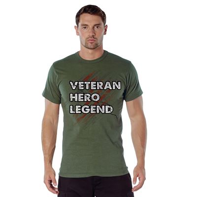 Tshirt VETERAN HERO LEGEND OLIVE