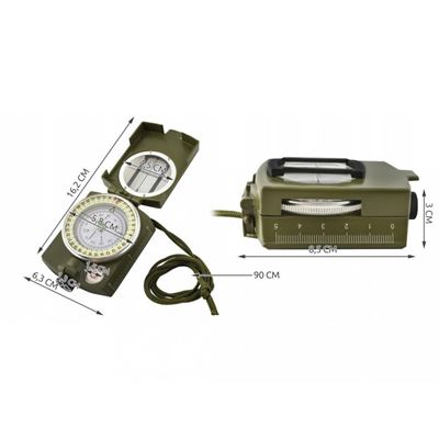 Metallkompass ARMY GRÜN  185717 3