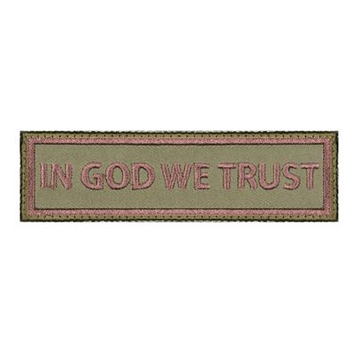 Patch IN GOD WE TRUST Velcro