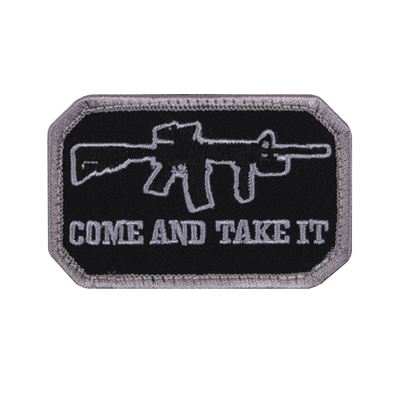 Patch COME AND TAKE IT Velcro SCHWARZ