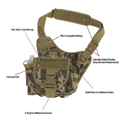 Crossbody Tasche taktisch ADVANCED FRED BEAR CAMO