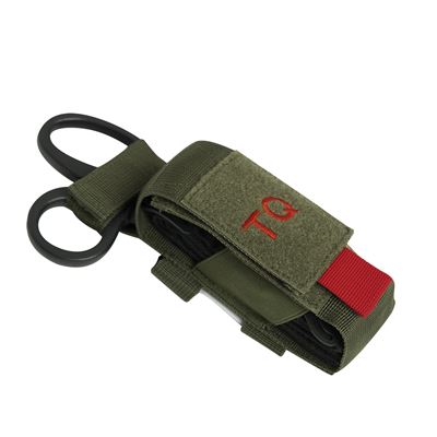 Pouch MOLLE TQ für Tourniquet und Scheere GRÜN