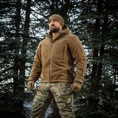 Windblock DIVISION Gen.II Fleecejacke mit Kapuze COYOTE M-TAC 20413017 19