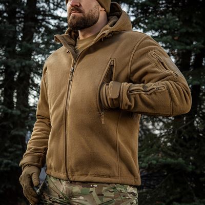 Windblock DIVISION Gen.II Fleecejacke mit Kapuze COYOTE M-TAC 20413017 17