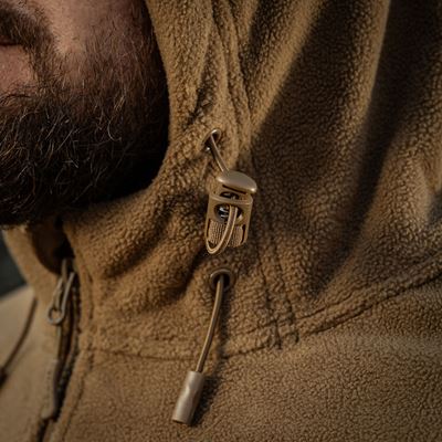 Windblock DIVISION Gen.II Fleecejacke mit Kapuze COYOTE M-TAC 20413017 6