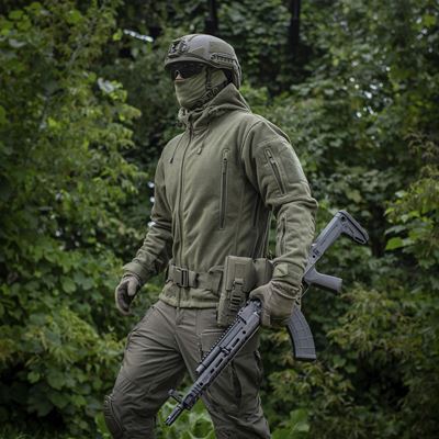 Windblock DIVISION Gen.II Fleecejacke mit Kapuze GRÜN M-TAC 20413062 23