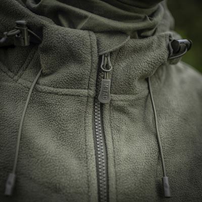 Windblock DIVISION Gen.II Fleecejacke mit Kapuze GRÜN M-TAC 20413062 20