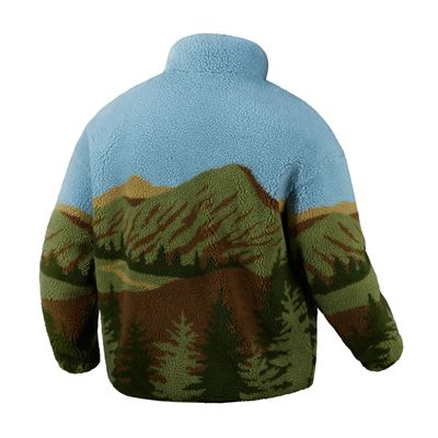Sweatshirt mit Reißverschluss aus SHERPA-Fleece mit Karpaten-Motiv M-TAC 20564001 7