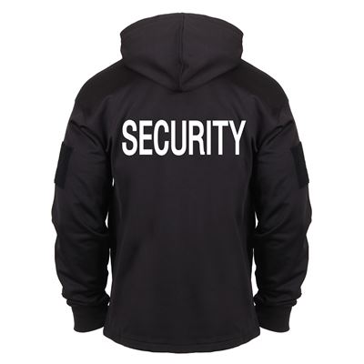 Pullover SECURITY mit Kapuze SCHWARZ