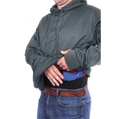 Pullover CONCEALED CARRY mit Kapuze GRAU