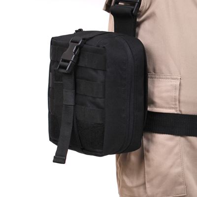 Oberschenkel Tasche MOLLE MEDIC auseinander faltbar SCHWARZ