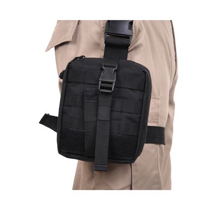 Oberschenkel Tasche MOLLE MEDIC auseinander faltbar SCHWARZ