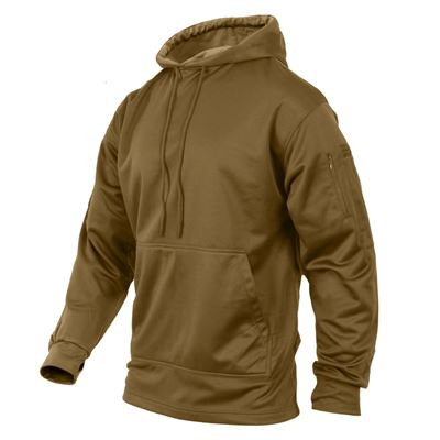 Pullover CONCEALED CARRY mit Kapuze COYOTE BROWN