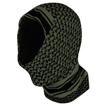 Tuch MULTI-WRAP multifunktionsfähig SKULL SCHWARZ-GRÜN