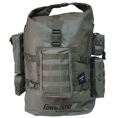 Rucksack ARMY-X-TREME 70l wasserdicht mit Taschen OLIV